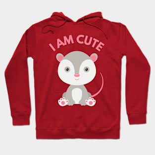 Iam only one Cute opossum Hoodie